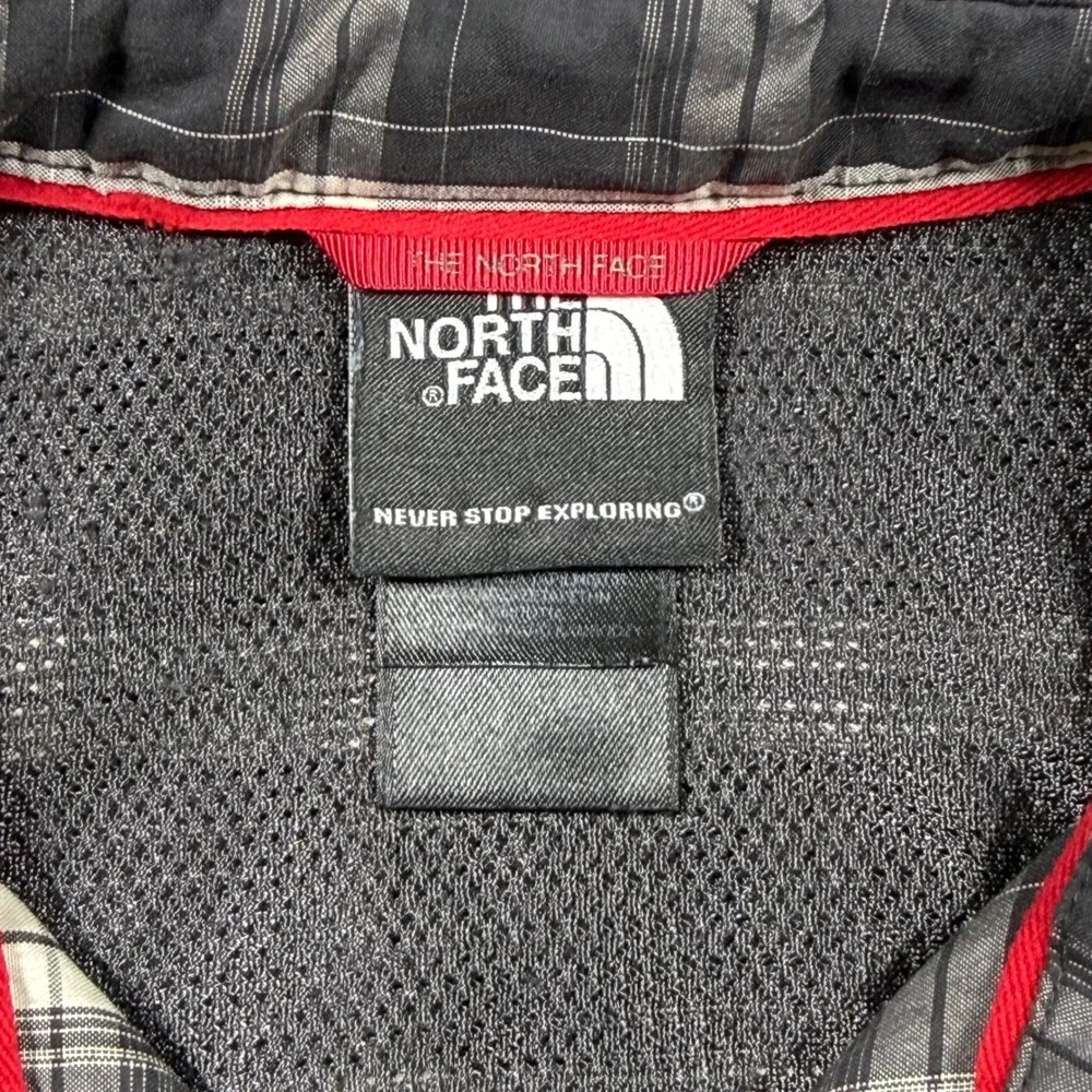 The North Face Mens Black White Plaid Short Sleeve Button Up Hiking‎ Shirt L